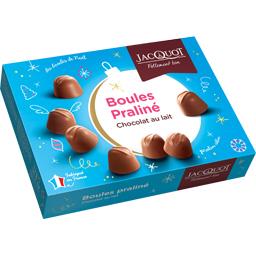 JACQUOT BOULES CHOCOLAT PRALINÉ LAIT BOITE 1KG JACQUOT JACQUOT BOULES CHOCOLAT PRALINÉ LAIT BOITE 1KG JACQUOT