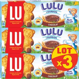 LU OURSON CHOCOLAT 150G X3 PC