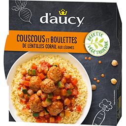 D''AUCY COUSCOUS ET BOULETTE LEGUME MICRO ONDABLE DAUCY 320G