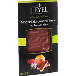 FEYEL MAGRET CANARD FUMÉ PRÉTRANCHÉ FEYEL SKIN PACK 100G