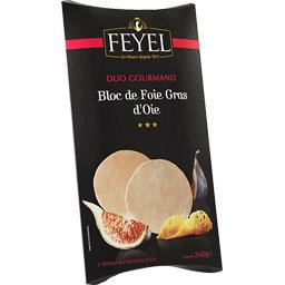 FEYEL BLOC FOIE GRAS D'OIE FEYEL MI-CUIT 2X40G