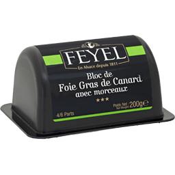 FEYEL BLOC FOIE GRAS CANARD 30%MRCX FEYEL MI-CUIT BQ 200G