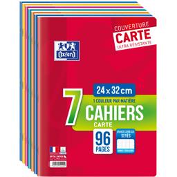 OXFORD LOT 7 CAHIERS OXFORD AGRAFE 24X32 96P 90G SEYES RDC 2014