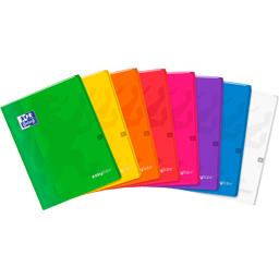 OXFORD CAHIER EASYBOOK AGRAFE 240X320 48 PAGES 90G SEYES ASSORTIS