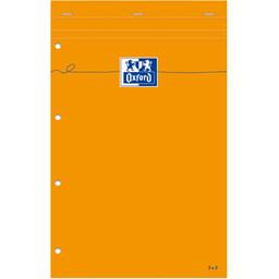 OXFORD BLOCS AGRAFÉS PERFORÉS - RÉGLURE PLEINE PAGE 210X315 - BLANC QUAD 5X5