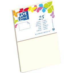 OXFORD 25 CARTES 82X128 VANILLE 240G