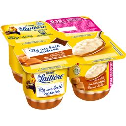 LA LAITIERE RIZ AU LAIT CARAMEL LA LAITIERE OFFRE DECOUVERTE 4X115G