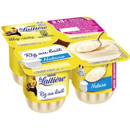 LA LAITIERE RIZ AU LAIT NATURE LA LAITIERE OFFRE DECOUVERTE 4X115G