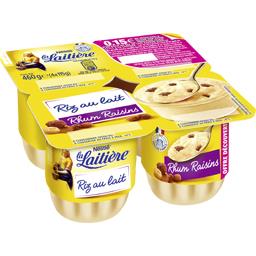 LA LAITIERE RIZ AU LAIT RHUM RAISIN LA LAITIERE OFFRE DECOUVERTE 4X115G