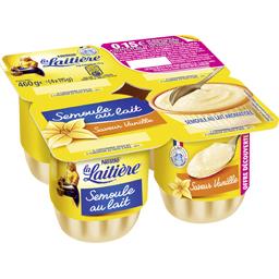 LA LAITIERE SEMOULE AU LAIT VANILLE LA LAITIERE OFFRE DECOUVERTE 4X115G LA LAITIERE SEMOULE AU LAIT VANILLE LA LAITIERE OFFRE DECOUVERTE 4X115G