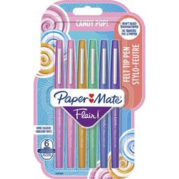PAPER MATE 6 FEUTRES FLAIR CANDY POP