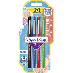 PAPER MATE 4_FEUTRES_ECRITURE_FLAIR_ORIGINAL_POINTE_MOYENNE__ASSORTIS