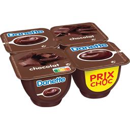 DANETTE DANETTE CREME DESSERT CHOCOLAT 4X125G PRIX CHOC