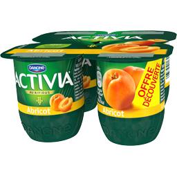 ACTIVIA ACTIVIA BIFIDUS FRUITS ABRICOT 4X125G OFFRE DECOUVERTE