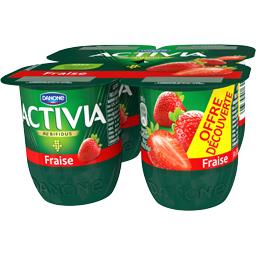ACTIVIA ACTIVIA BIFIDUS FRUITS FRAISE 4X125G OFFRE DECOUVERTE