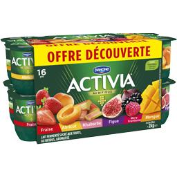 ACTIVIA ACTIVIA FRUITS PANACHES 16X125G OFFRE DECOUVERTE