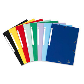 EXACOMPTA CHEMISE A ELASTIQUES 3 RABATS 240X320 POLYPROPYLENE OPAQUE 5/10EME 8 C