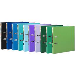 EXACOMPTA CLASSEUR A LEVIER AVEC PORTE ETIQUETTE DOS DE 50 MM 210X297 2 ANNEAUX