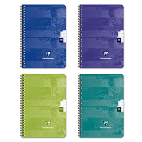 CLAIREFONTAINE CARNET RELIURE INTEGRALE 90X140 100 PAGES 5X5 PAPIER P.E.F.C. 90G COUV