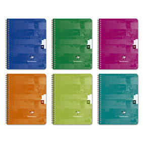 CLAIREFONTAINE CAHIER RELIURE INTEGRALE 170X220 100 PAGES SEYES PAPIER P.E.F.C. 90G C