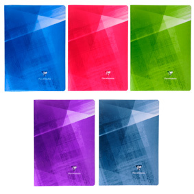 CLAIREFONTAINE CAHIER PIQURE 170X220 96 PAGES SEYES PAPIER P.E.F.C. 90G COUVERTURE PO