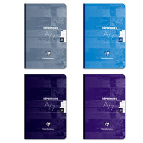 CLAIREFONTAINE REPERTOIRE BROCHURE 110X170 192 PAGES 5X5 PAPIER P.E.F.C. 90G DOS TOIL