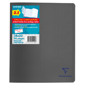 CLAIREFONTAINE KOVER BOOK CAHIER PIQURE 240X320 96 P SEYES P E F C 90G NOIR CLAIREFON