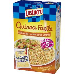 LUSTUCRU CÉRÉALES FORESTIÈRES FACILES QUINOA LENTILLES CAROTTES LUSTUCRU 2X150G