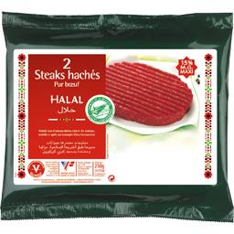 SOCOPA STEAK HACHÉ PUR BOEUF HALAL 15%MG SOCOPA 2X125G