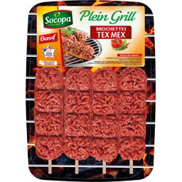 SOCOPA BROCHETTES DE BOEUF PLEIN GRIL À LA MEXICAINE SOCOPA 4X100G