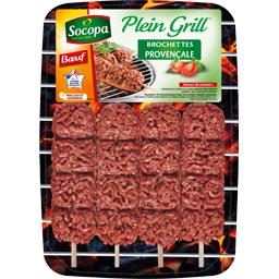 SOCOPA BROCHETTES DE BOEUF PLEIN GRIL SOCOPA BARQUETTE 4X100G