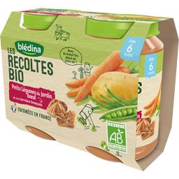 BLEDINA LES RECOLTES BIO LEGUMES DU JARDIN BOEUF 2X200G BLEDINA