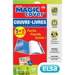 ELBA MAGIC COVER PACK DE 5+5 PRTEGELIVRES MAGIC COVER 9/100