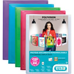 POLYVISION P.DOC A4 200 VUES PERSONNALISABLE POLYVISION POLYPRO TRANSLU