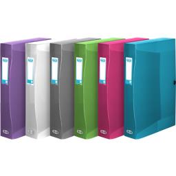 TRANSPARENCE BOITE CLASSEMENT 24X32 DOS 60MM TRANSPARENCE POLYPRO 7/10EME