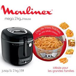 MOULINEX MEGA 2KG Friteuse Ronde SERIE F56-M2