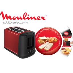 MOULINEX TOASTER SUBITO 2F ROUGE GLOSSY