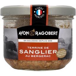 AVON&RAGOBERT PÂTÉ DE SANGLIER AU BERGERAC AVON/RAGOBERT VERRINE 180G