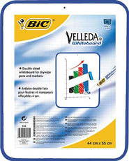 BIC 55 X 44 CM - BORD BLEU - TROU DE SUSPENSION - DOUBLE FACE UNIE