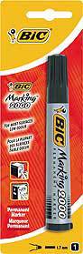 BIC CORPS PLASTIQUE CONIQUE - POINTE OGIVE - ENCRE À BASE D'ALCOOL - (NOIR