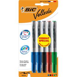 BIC CORPS PLASTIQUE - CAPUCHON VENTILÉ - POINTE OGIVE MOYENNE - (NOIR / BL