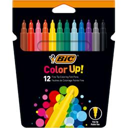 BIC CORPS COLORÉ - CAPUCHON COLORÉ VENTILÉ - ENCRE LAVABLE - NE SÈCHE PAS