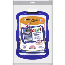 BIC SURFACE VELLEDA 21X31CM+ 8 FEUTRES VELLEDA 1721 FIN ASSORTIS