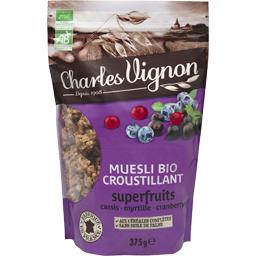 CHARLES VIGNON BIO CROUSTILLA MUESLI FRUITS 375G