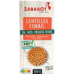 SABAROT Lentilles Rouge 9min Boite 450g