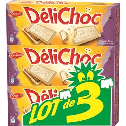DELACRE BISCUITS DELICHOC BLANC 3X150G