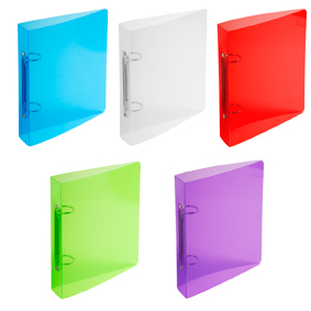 EXACOMPTA CLASSEUR FICHE BRISTOL DOS DE 40MM 170X220 2 ANNEAUX POLYPROPYLÈNE TRA