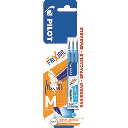 PILOT ETUI DE 3 RECHARGES POUR ROLLER ENCRE THERMOSENSIBLE EFFACABLE GRIP C