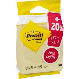 POST-IT CUBE ECO JAUNE 450F 76X76 +20% GRATUIT