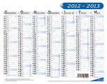 LECAS CALENDRIER LECAS CLASSIQUE 27X21 1 ANNEE / 2 FEUILLES 14 15 FR